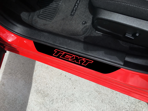 Pegatinas personalizadas para umbral de puerta 2x para Dodge Challenger