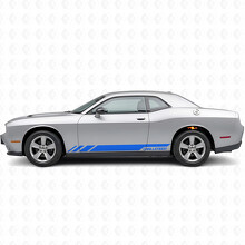 Calcomanía Vinilo Lateral de Rayas Estilo Racing para Dodge Challenger 2009-2018_2