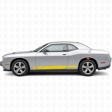 Calcomanía Vinilo Lateral de Rayas Estilo Racing para Dodge Challenger 2009-2018_5
