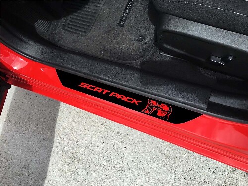 Calcomanías de vinilo para el umbral de la puerta Scat Pack para Dodge Charger