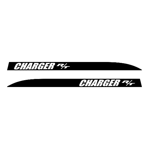 Adhesivo de vinilo de franjas R/T para cuarto trasero para Dodge Charger 2006-2010