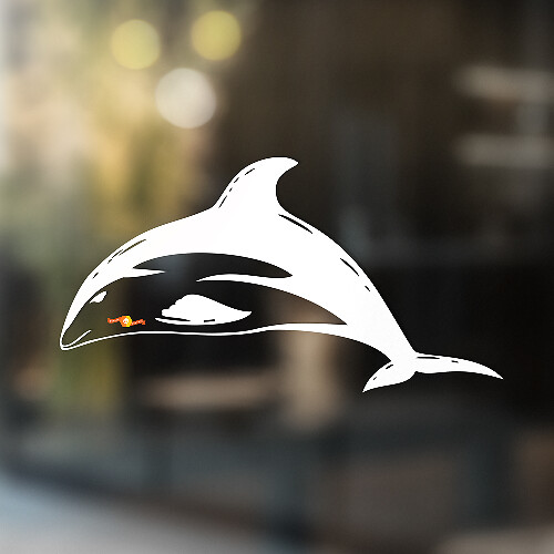 Pegatina Universal de Vinilo Dolphin
