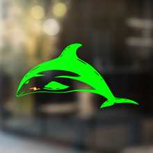 Pegatina Universal de Vinilo Dolphin_2