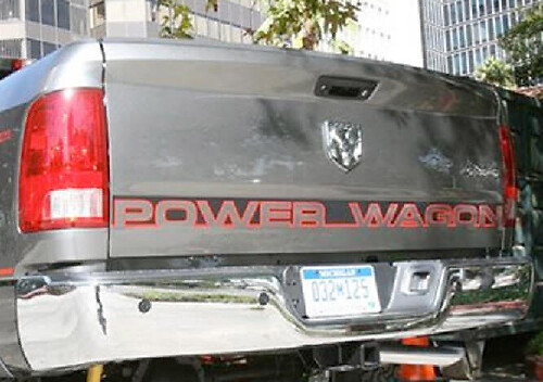 Calcomanía de vinilo decorativa para portón trasero Power Wagon para Dodge Ram 1500