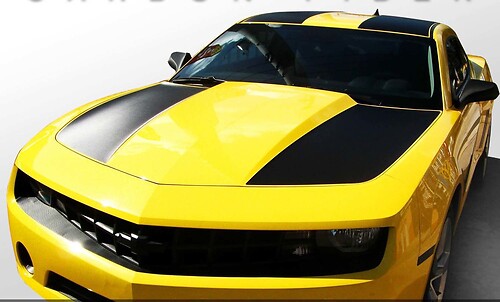 Calcomanía adhesiva de vinilo de rayas dobles para capó, techo y maletero para Chevrolet Camaro 2010-2013