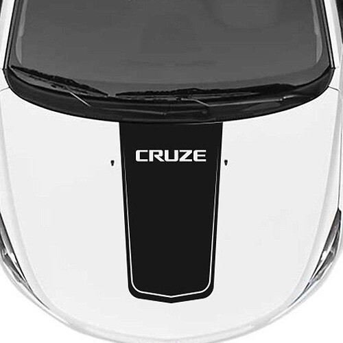 Calcomanía Vinilo de Capó Estilo Blackout para Chevrolet Cruze