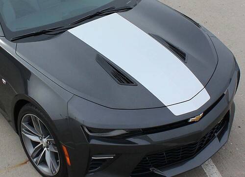 Solid Center Panel Capó Adhesivo de vinilo para Chevrolet Camaro 2016-2018