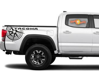 Toyota Tacoma TRD brújula lado cama gráficos calcomanía calcomanía
