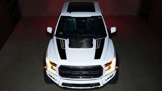 2x Ford F150 Raptor 2016 - 2018 Calcomanías de vinilo para capó gráficos kit de pegatinas de rally