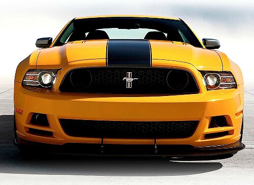 Calcomanía de vinilo con franjas de capó para Musclecar Mustang 2013-2014