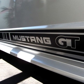 Juego de 2: calcomanía de rayas Rocker con letras Mustang GT modelos 1999-2020