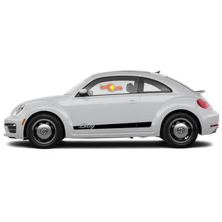 Volkswagen Beetle 2011-2018 Stripe Graphics Calcomanías Bug estilo porsche