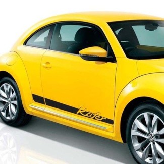 Volkswagen Beetle 2012-2018 Kafer Graphics calcomanía con franjas laterales porsche script