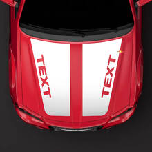 Calcomanía de vinilo de franjas personalizadas para capó en blackout para Chrysler 300C SRT-8 2005-2010_2