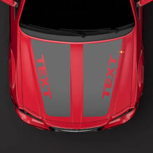 Calcomanía de vinilo de franjas personalizadas para capó en blackout para Chrysler 300C SRT-8 2005-2010_3
