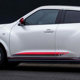 Nissan Juke calcomanía rocker stripes gráficos laterales calcomanía panel de puerta