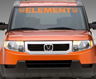 Elemento Honda Windshield Banner Car Decal Custom LetteringWindow Gráfico de vinilo personalizado