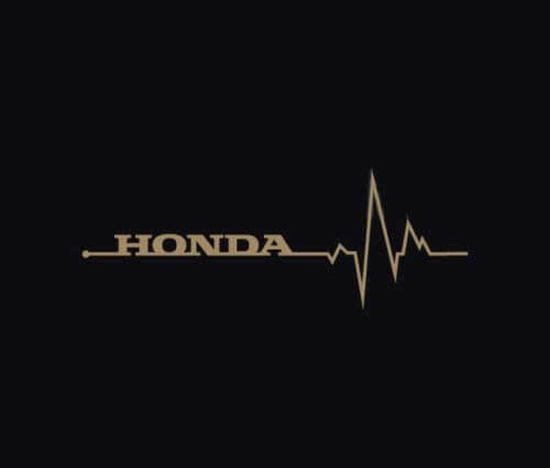 Par de pegatinas laterales de vinilo Honda Heartbeat Pulse para coches Honda