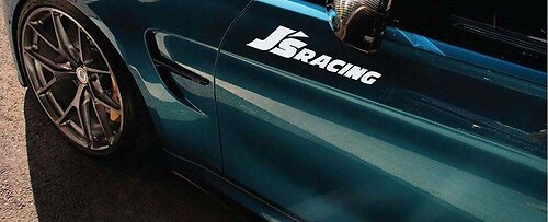 Calcomanía de vinilo para la puerta lateral J's Racing para Honda S2000