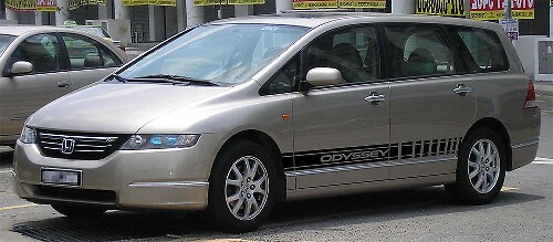 2 calcomanías de vinilo para carreras de coches con gráficos de varios colores para Honda Odyssey
