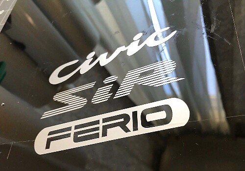 Juego de Calcomanías de Vinilo SiR Ferio para Honda Civic