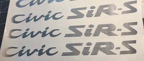 HONDA CIVIC SiR-S DECAL sticker JDM OEM tamaño illest EG escotilla eg6 eg3 eg4 Sir