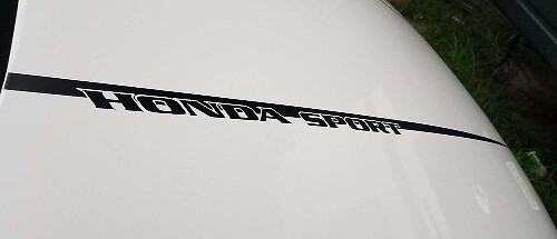Adhesivo de vinilo de franja deportiva fina para capó Honda Accord 2018