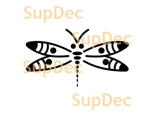 Vinilo adhesivo de libélula para pared, ventana, baño, #2
