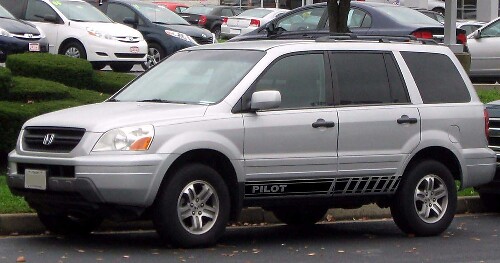 2X pegatina de vinilo de carreras de coches con símbolo de gráficos de varios colores para Honda Pilot