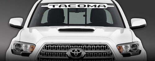Calcomanía de vinilo para banderola de parabrisas para Toyota Tacoma