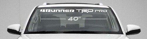 Calcomanía de vinilo para parabrisas 4Runner TRD Pro para Toyota 4Runner