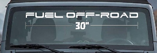 Vinilo adhesivo para parabrisas estilo Fuel Off-Road para camiones y SUV