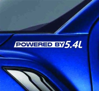 Powered By 5.4L calcomanía de vinilo calcomanía para guardabarros de camión se adapta a Ford F150 F250 F350