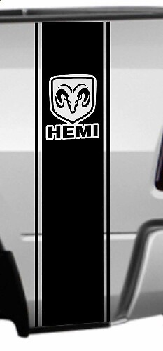 Kit de Pegatinas de Raya Trasera RAM HEMI para Dodge Ram 1500 2500 3500