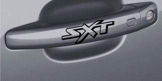 Adhesivo adhesivo para manija de puerta SXT con logotipo de Dodge Hemi Charger SRT par