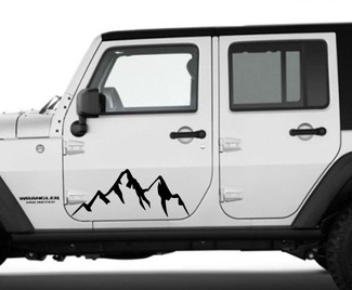Calcomanía gráfica para accesorios de coche de montaña, pegatina para carrocería de vehículo para Jeep Subaru Toyota, puerta, camper, rv, camión, remolque, suv, escena natural personalizada