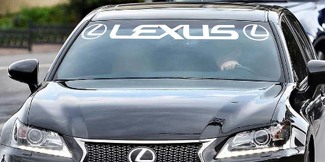 Lexus Parabrisas Etiqueta Banner Calcomanía Vinilo Lujo Toyota Ventana Gráfico personalizado