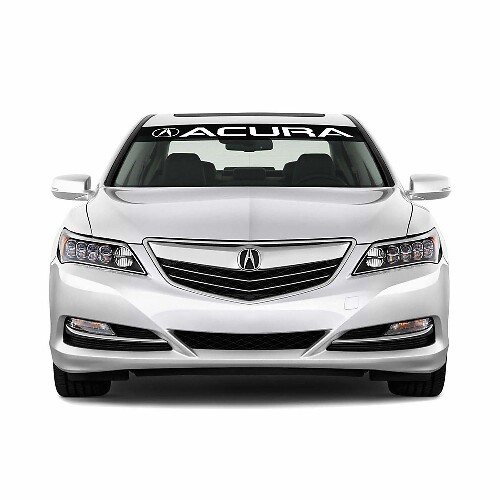 Vinilo Adhesivo Bandera en Parabrisas con Logotipo Acura para Coches Acura
