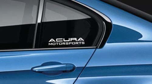 Calcomanía de vinilo para ventana lateral de Acura Motorsports