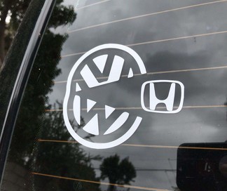 VW Pacman pegatina calcomanía Volkswagen Mk2 Mk1 Mk3 Mk5 Mk4 Mk6 Mk7 Gti Jetta Golf
