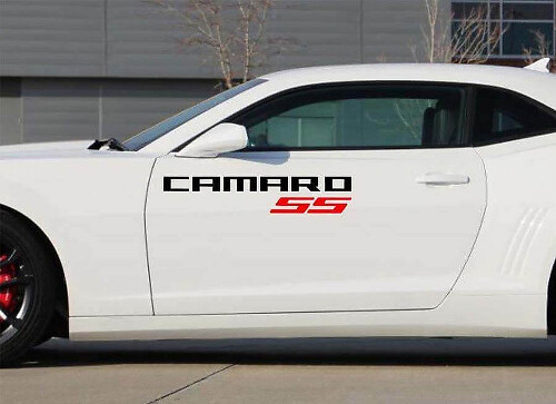 2X Chevrolet Camaro SS Vinilo Puertas logos Etiqueta Calcomanías Gráficos 2011-2018
