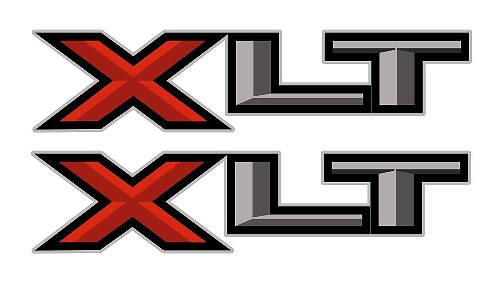 Juego de 2: 2018 Ford F-150, F-250 XLT calcomanía de vinilo para camioneta junto a la cama - 2