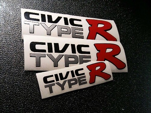 Juego de pegatinas de vinilo estilo Civic Type R para Honda Civic EK9