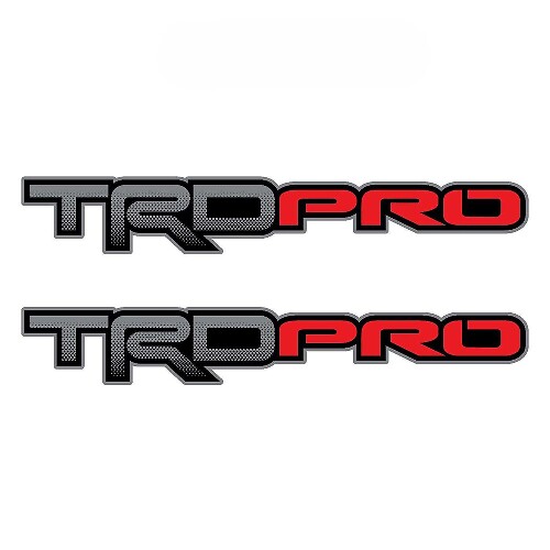 Calcomanía adhesiva de vinilo universal con logo TRD Pro para Toyota Tacoma