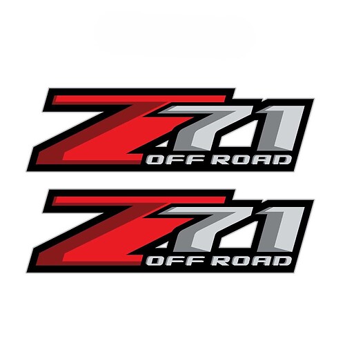 Juego de 2: Calcomanía adhesiva todoterreno Z71 para camioneta Chevrolet Silverado GMC Sierra 2017
