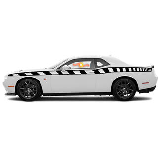 2008 y posteriores Dodge Challenger Drop Top Style Side Stripe Kit