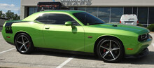 Calcomanías de kit de rayas de hockey retro para 2008 - 2020 Dodge Challenger
 2
