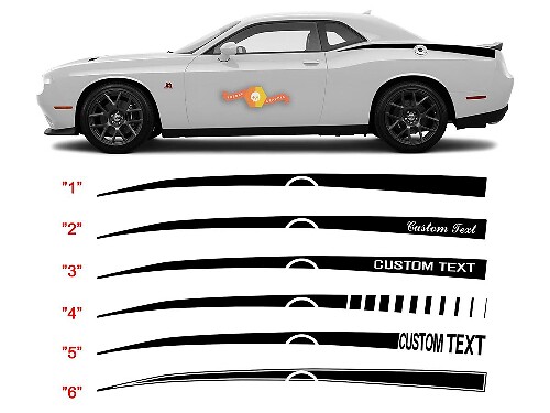 Panel trasero Challenger 2008 - 2020 Q.P. Kits de rayas Stinger