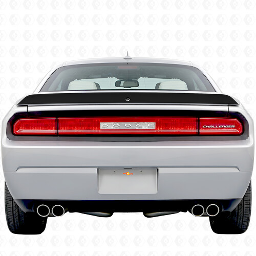 Calcomanía adhesiva de vinilo para maletero con diseño de franja negra para Dodge Challenger 2008-2014
