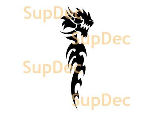 Dragón vinilo arte pared ventana baño pegatina calcomanía #13
